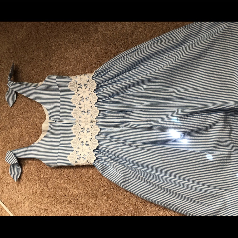 Lilly Pulitzer Seersucker striped dress sz 0